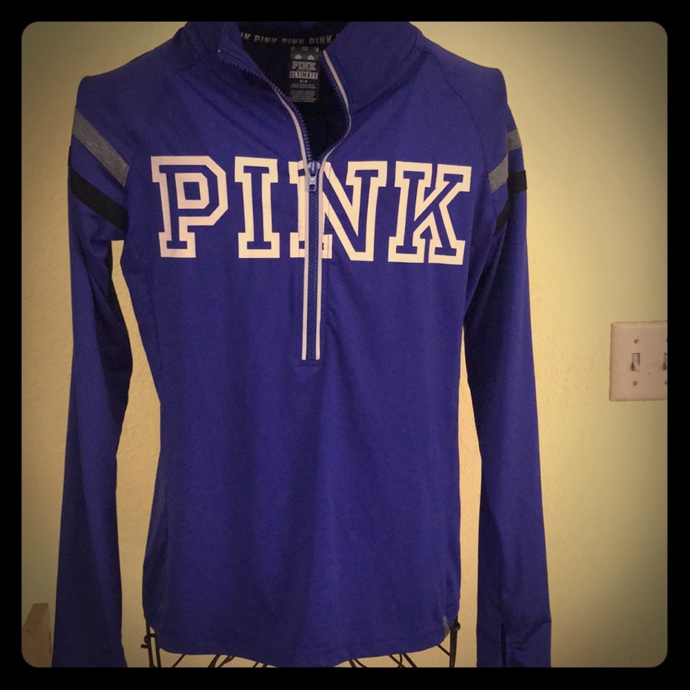 Victoria’s Secret pink quarter zip sweater Sz M